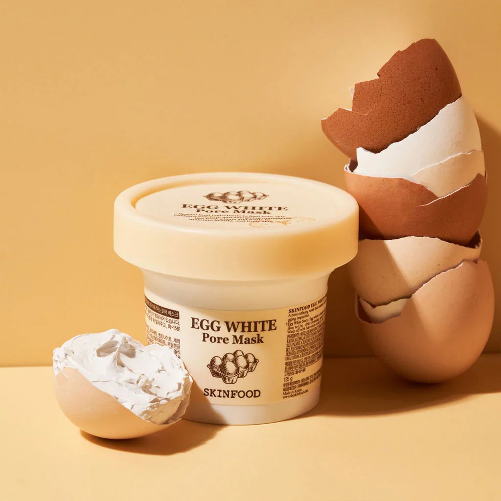SKINFOOD Egg White Pore Mask — egg white pore-refining wash-off mask