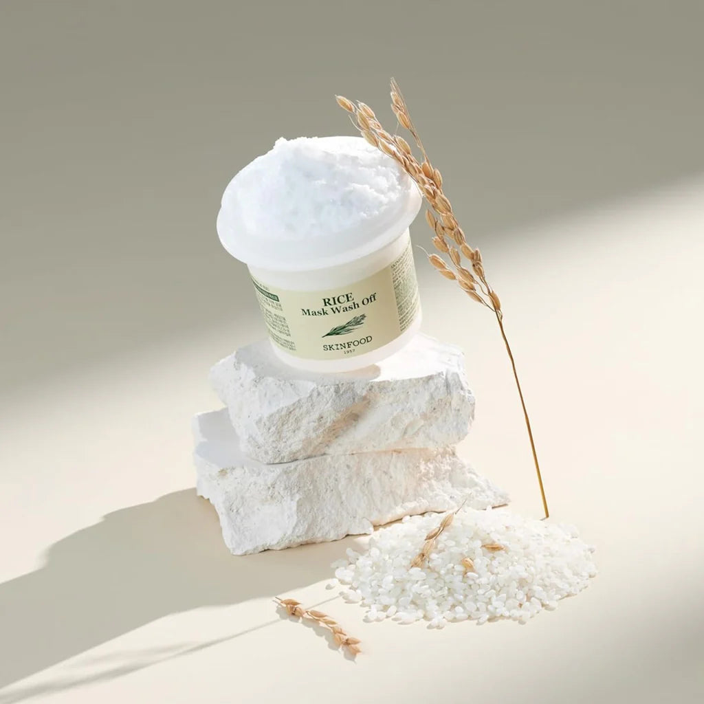 SKINFOOD Rice Mask Wash Off — rice brightening wash-off mask