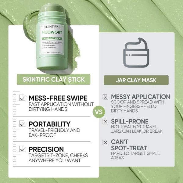 Key ingredients — mugwort and niacinamide work together to calm breakouts, control oil and brighten the look of the skin.