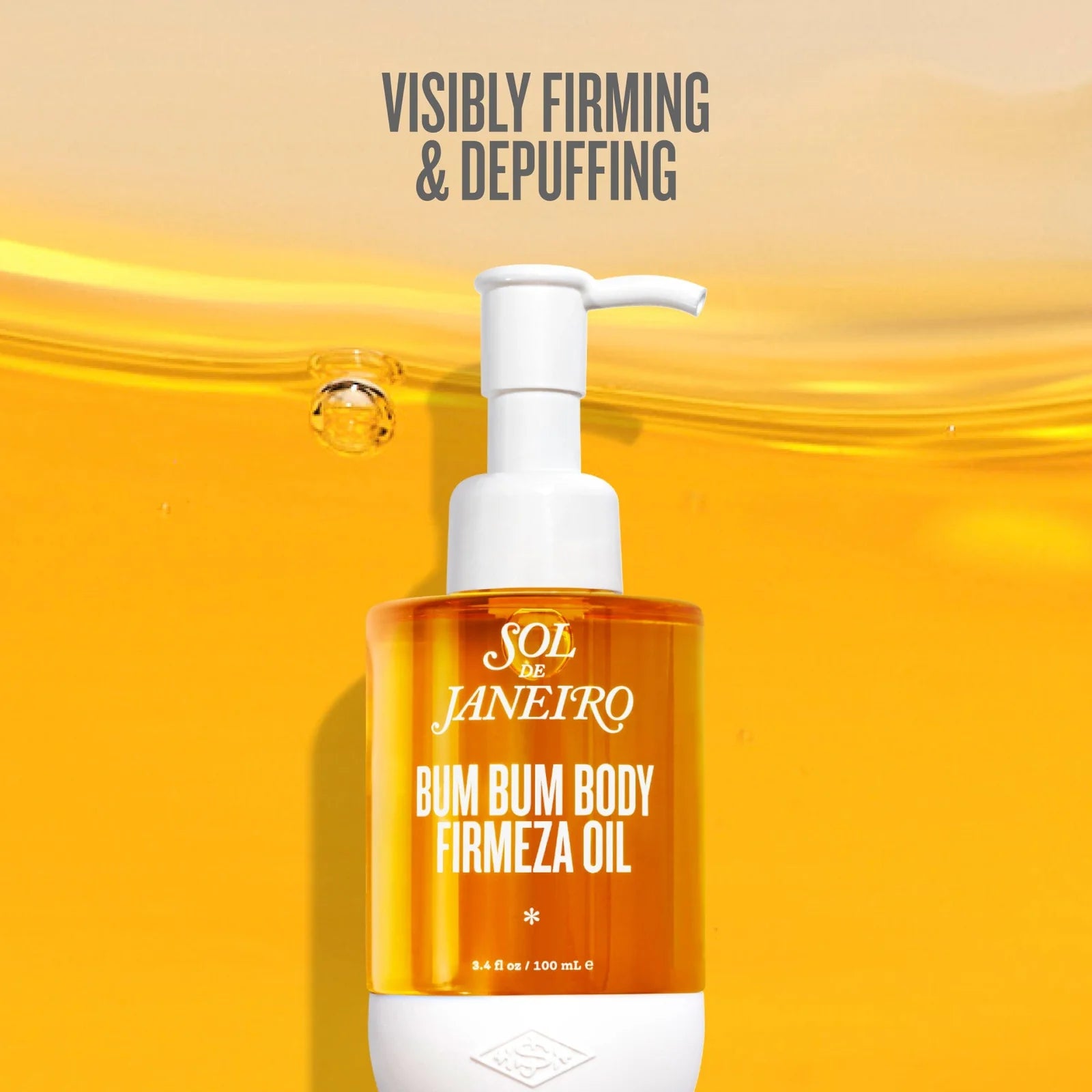 Lightweight, fast-absorbing texture of Sol de Janeiro Bum Bum Body Firmeza Oil