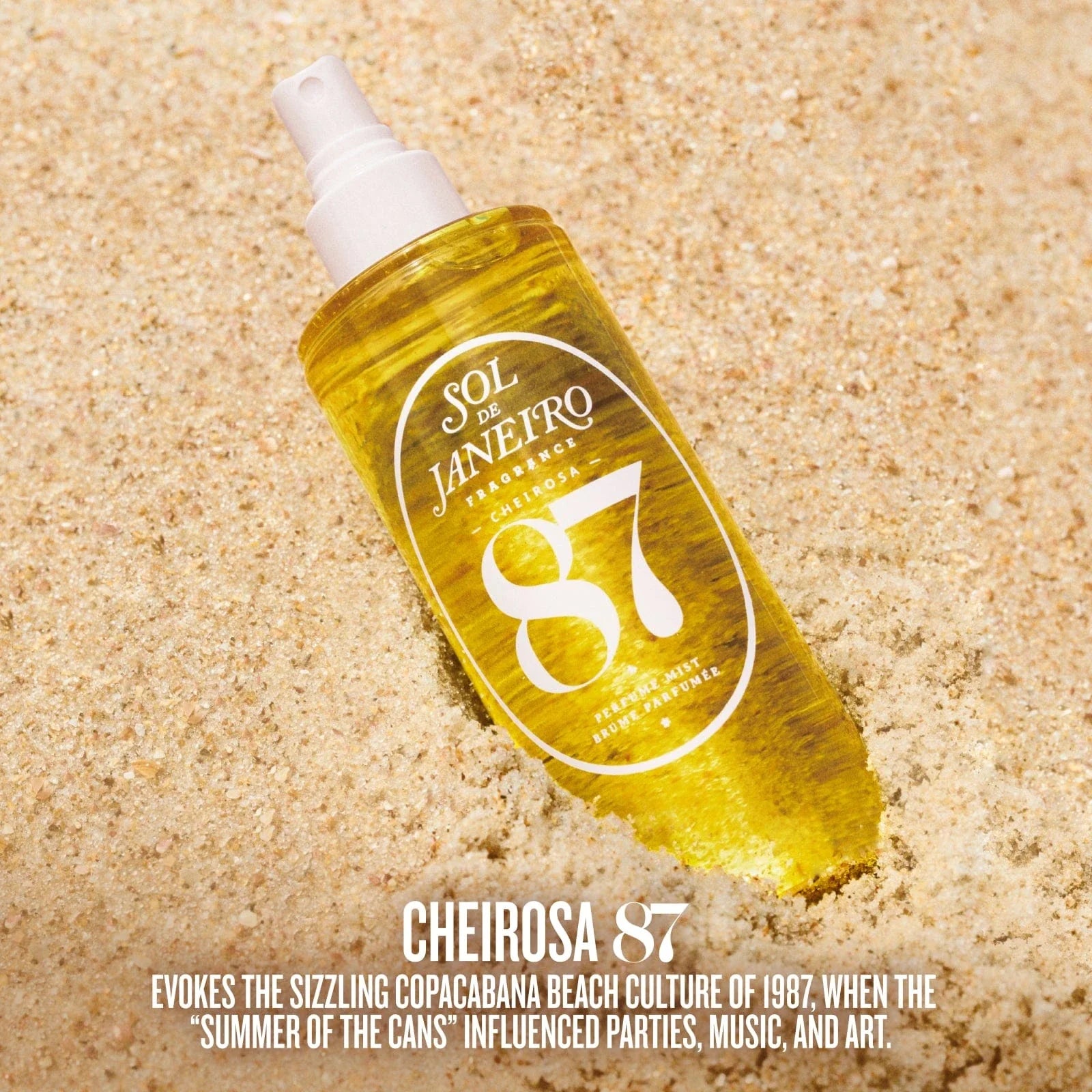 Long-lasting, nostalgic beachy scent for body and hair with Sol de Janeiro Cheirosa 87 Perfume Mist