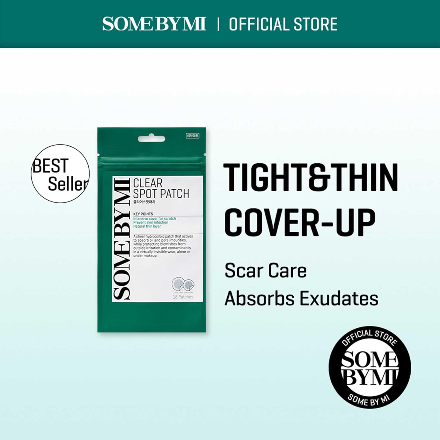 SOME BY MI 30 Days Miracle Clear Spot Patch — covers and protects blemishes