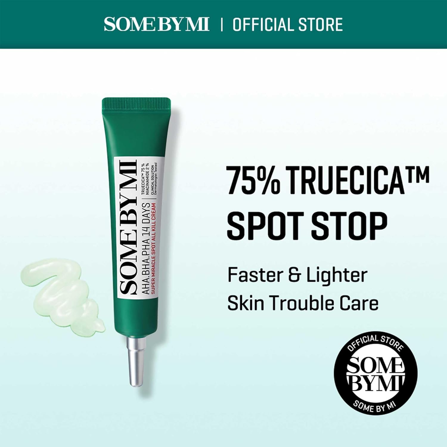 SOME BY MI AHA.BHA.PHA 14 Days Super Miracle Spot All Kill Cream — targets blemishes for clearer skin
