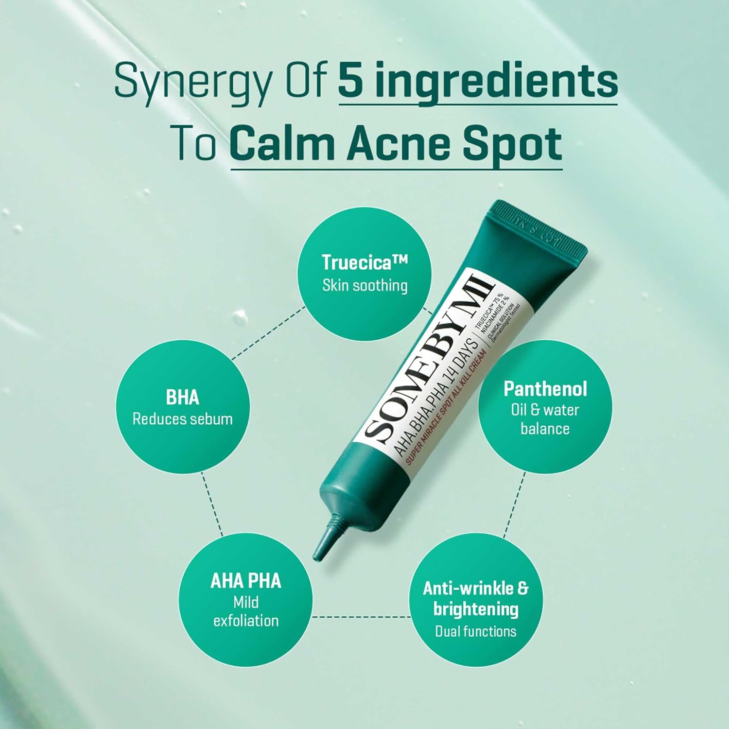 SOME BY MI AHA.BHA.PHA 14 Days Super Miracle Spot All Kill Cream — powered by tea tree and AHA BHA PHA
