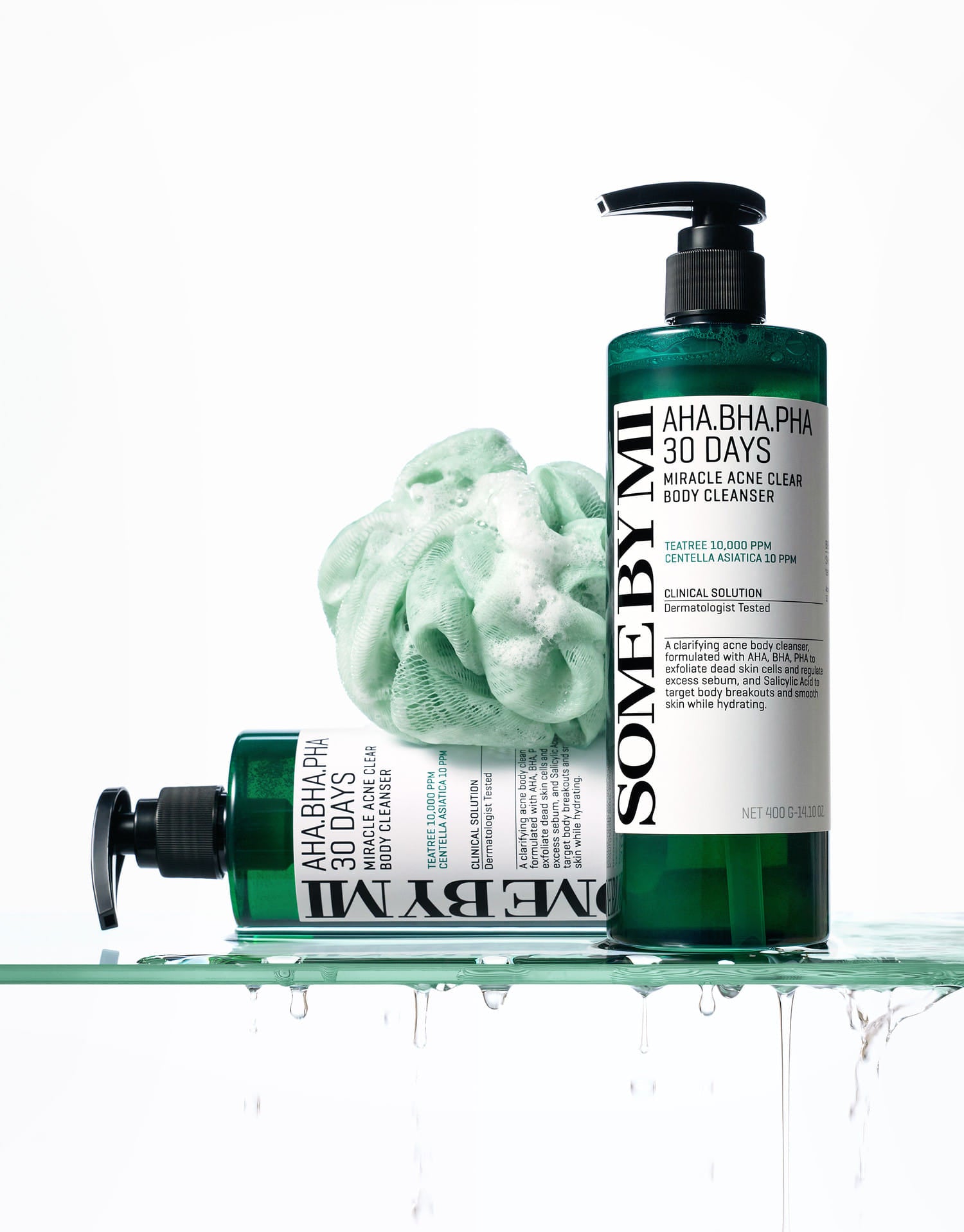 SOME BY MI AHA.BHA.PHA 30 Days Miracle Clear Body Cleanser — how to use: lather over wet skin, then rinse