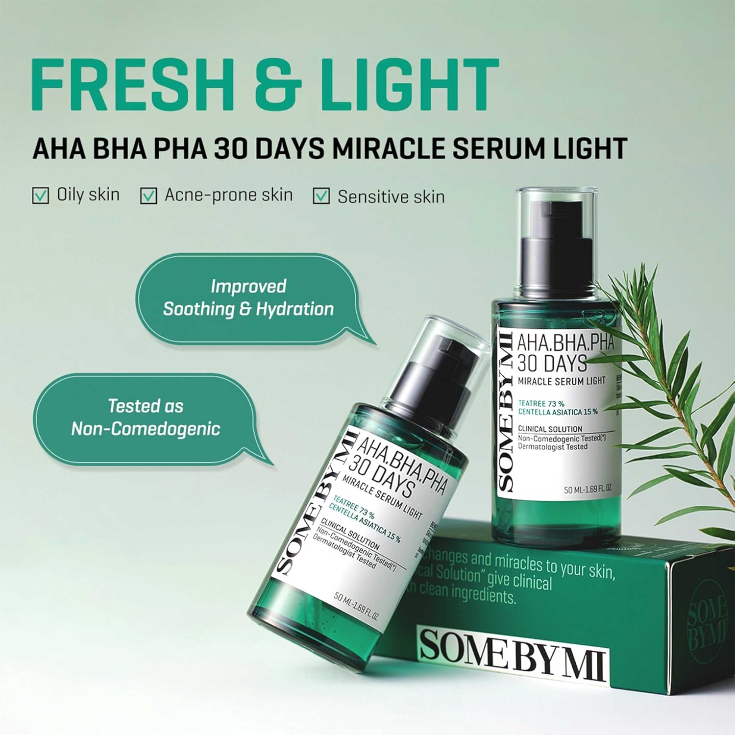 SOME BY MI AHA.BHA.PHA 30 Days Miracle Serum — AHA BHA PHA gently exfoliate skin