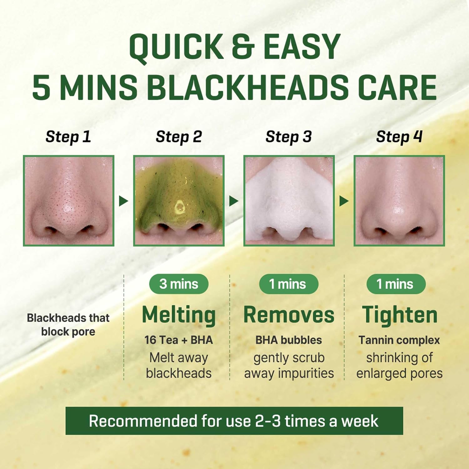 SOME BY MI Bye Bye Blackhead 30Days Miracle Green Tea Tox Bubble Cleanser — formulated with green tea and charcoal