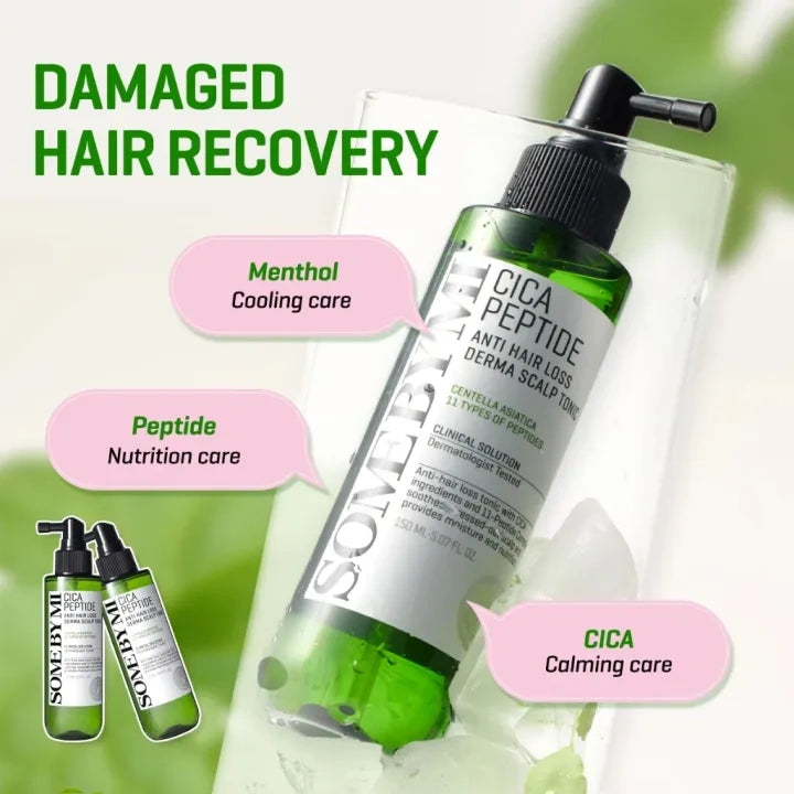 SOME BY MI Cica Peptide Anti Hair Loss Derma Scalp Tonic — gentle enough for daily use