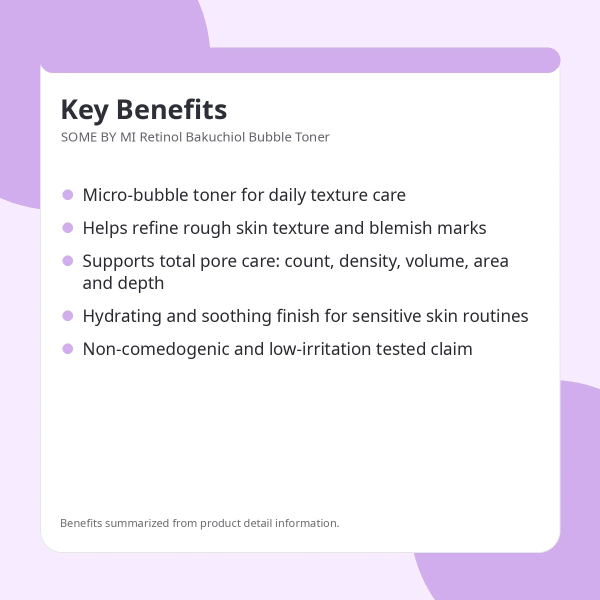 SOME BY MI Retinol Bakuchiol Bubble Toner — gentle enough for daily use