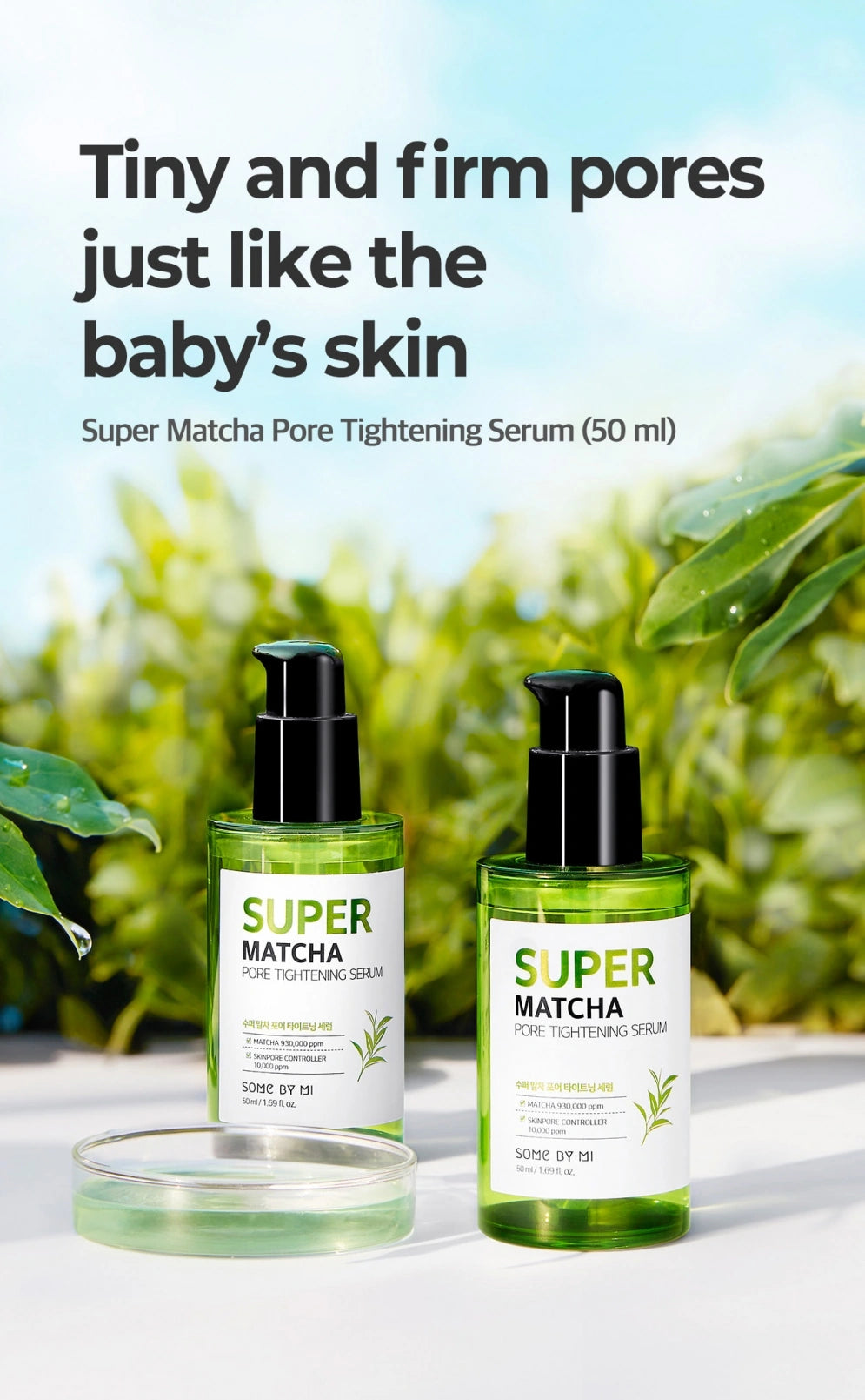 SOME BY MI Super Matcha Pore Tightening Serum — matcha helps tighten the look of pores