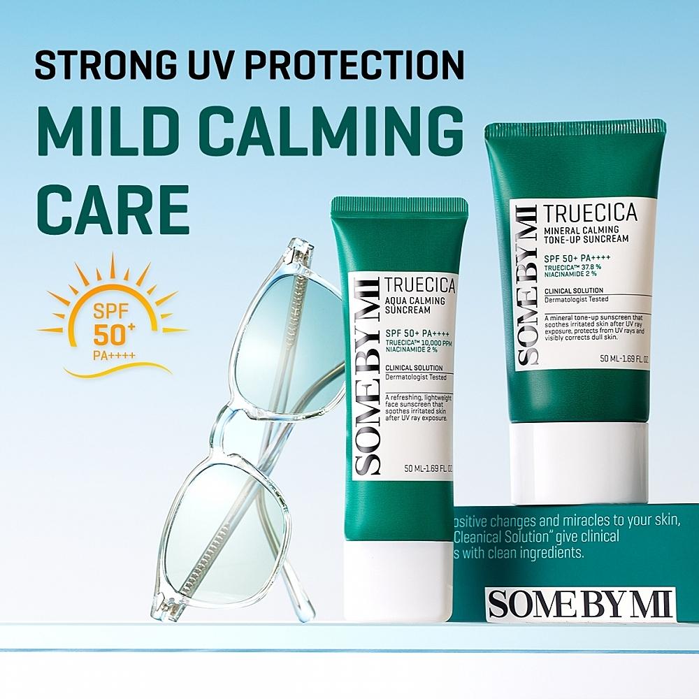 SOME BY MI Truecica Mineral Calming Tone Up Suncream — truecica mineral calming tone-up suncream