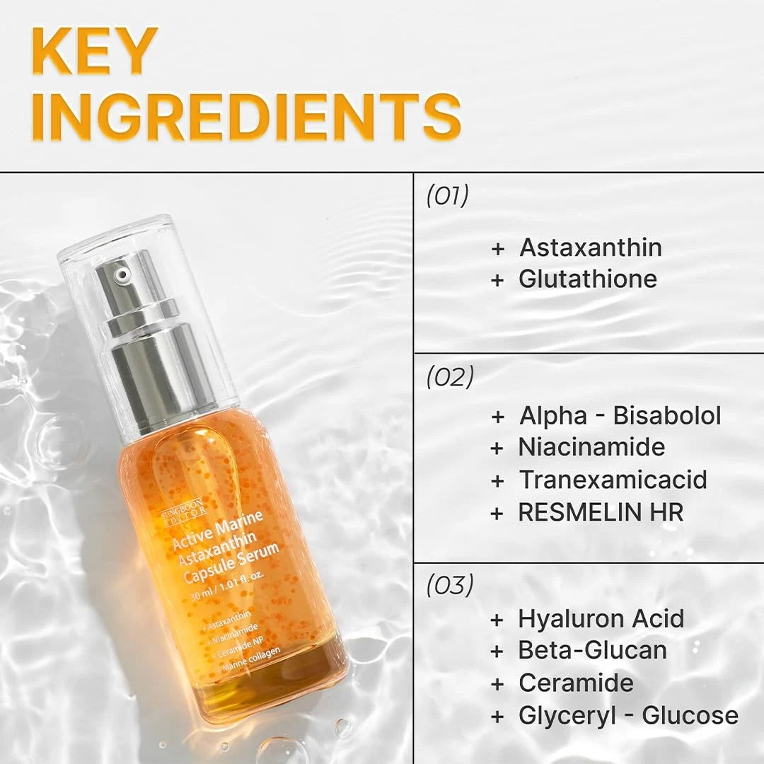 SUNGBOON EDITOR Active Marine Astaxanthin Serum — application