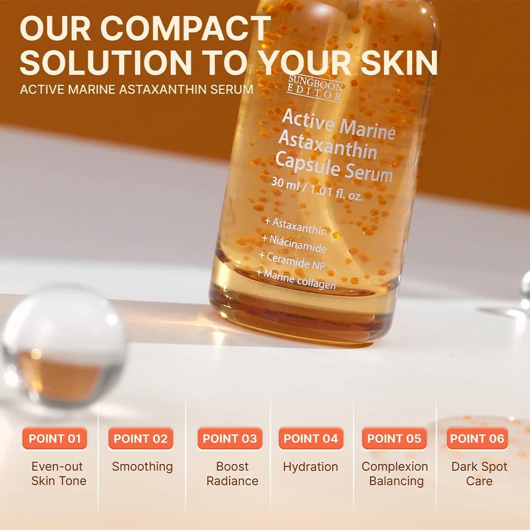 SUNGBOON EDITOR Active Marine Astaxanthin Serum — astaxanthin complex