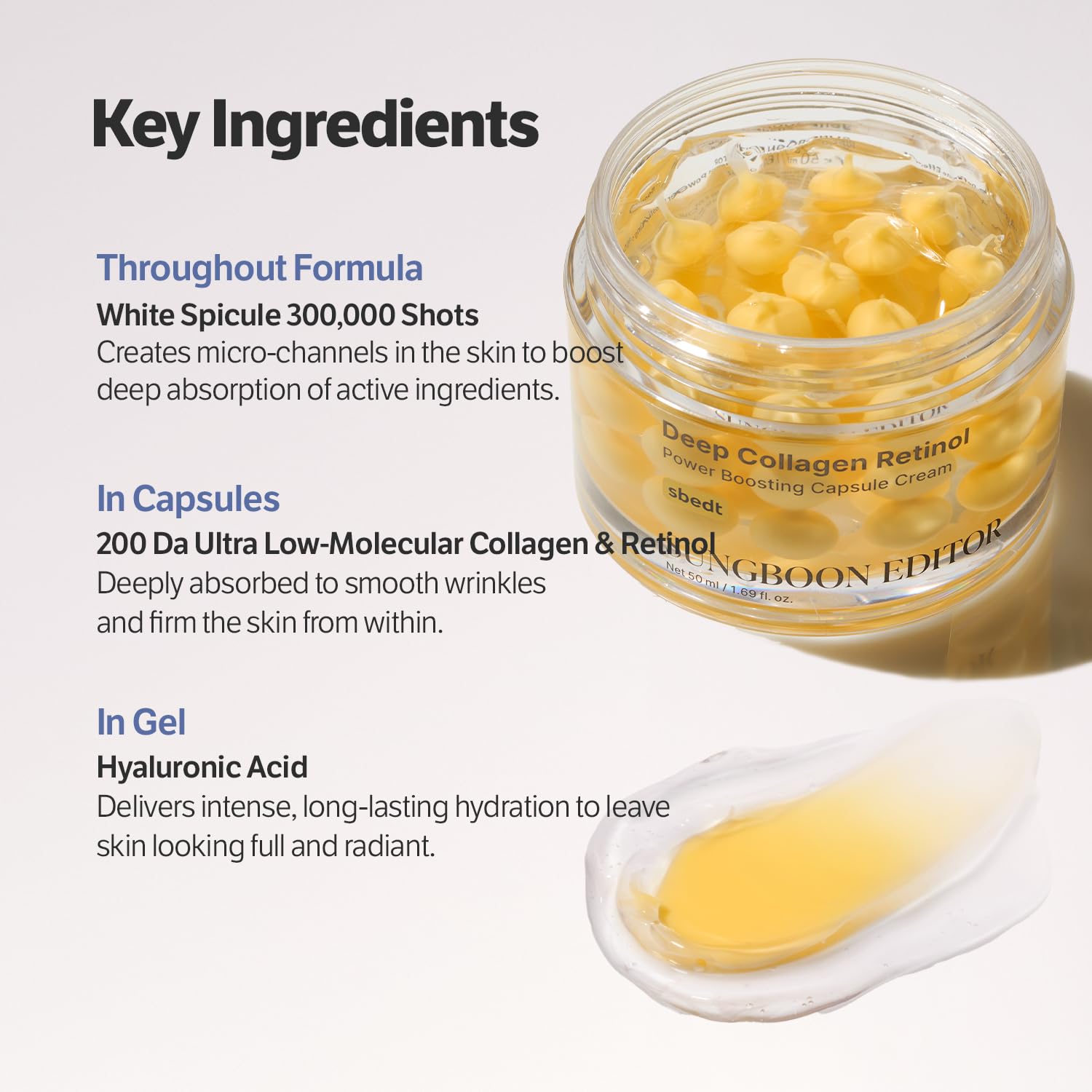 SUNGBOON EDITOR Deep Collagen Retinol Power Boosting Capsule Cream — retinol capsules
