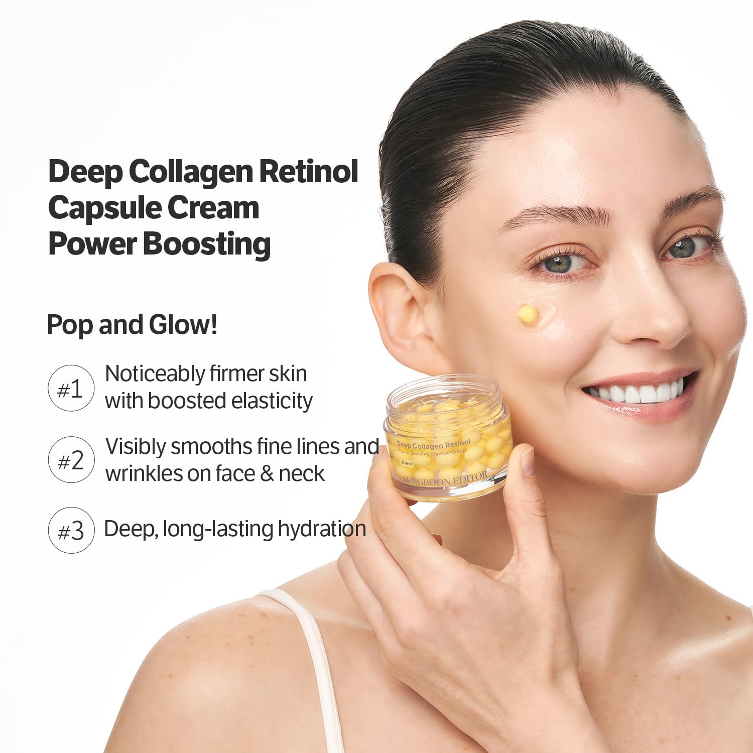 SUNGBOON EDITOR Deep Collagen Retinol Power Boosting Capsule Cream — cream texture