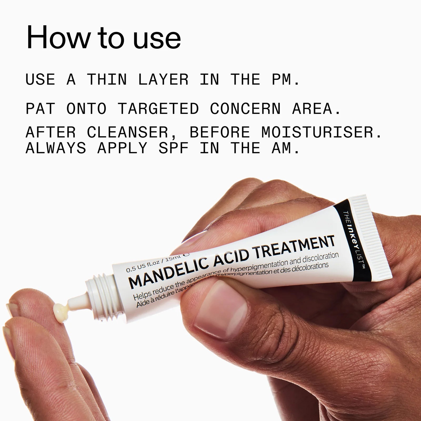 Mandelic acid for gentle chemical exfoliation