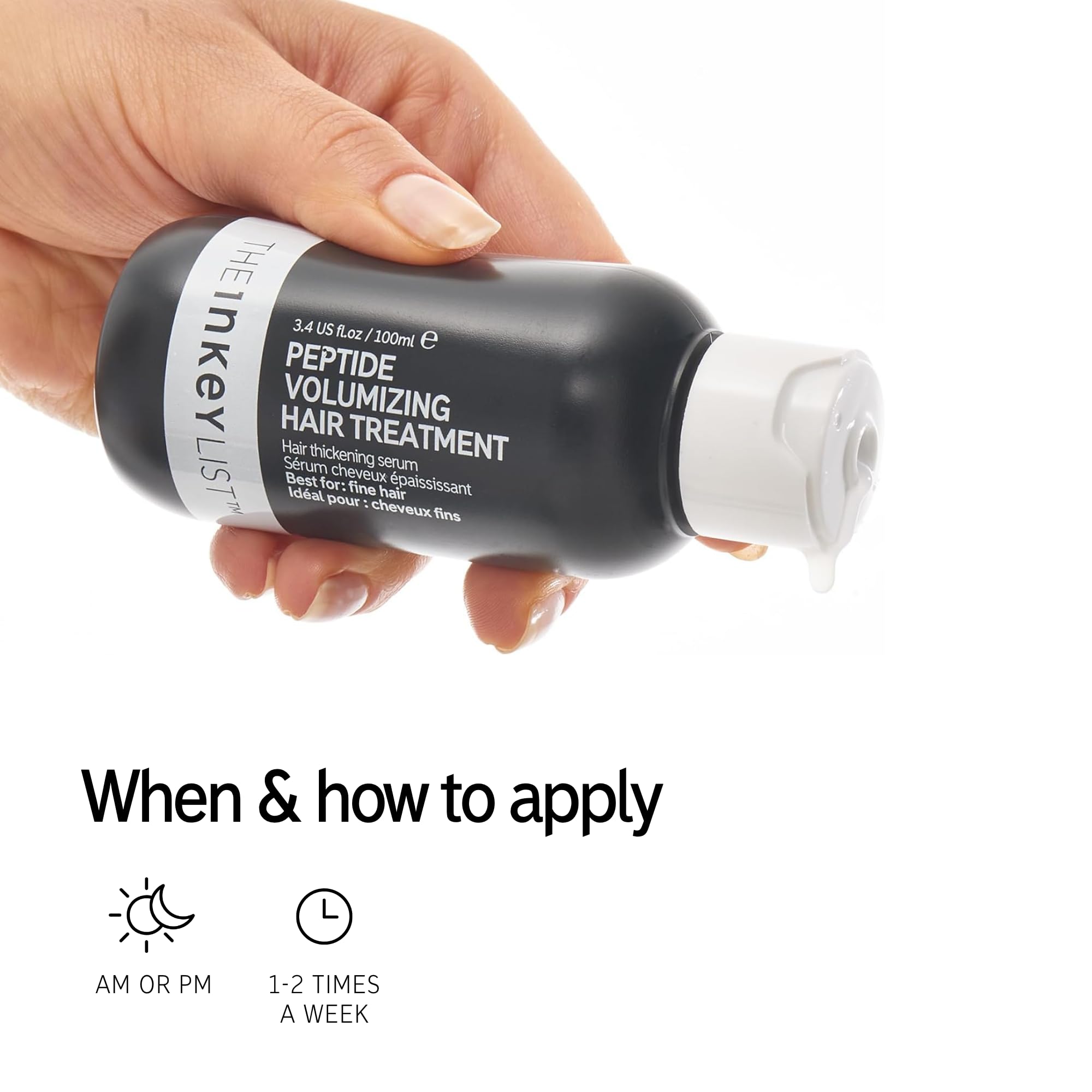 Apply to the scalp and massage in, do not rinse