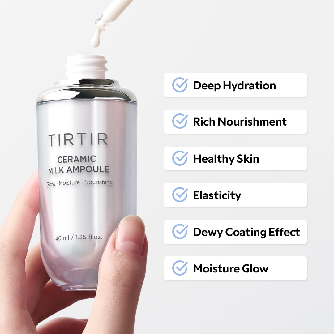 TIRTIR Ceramic Milk Ampoule — lightweight, milky texture