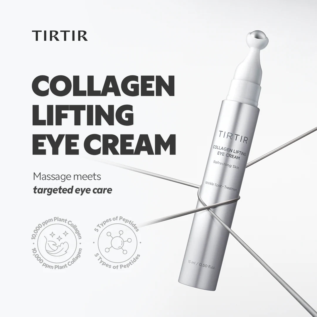 TIRTIR Collagen Lifting Eye Cream — collagen-rich care