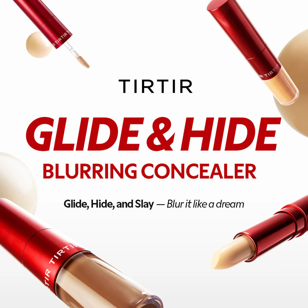 TIRTIR Glide & Hide Blurring Concealer — high, buildable coverage