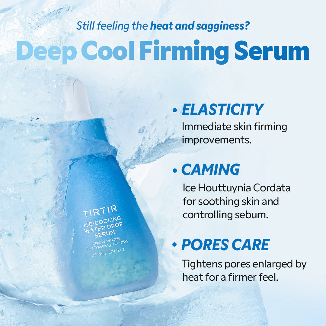 TIRTIR Ice-Cooling Water Drop Serum — key cooling ingredients