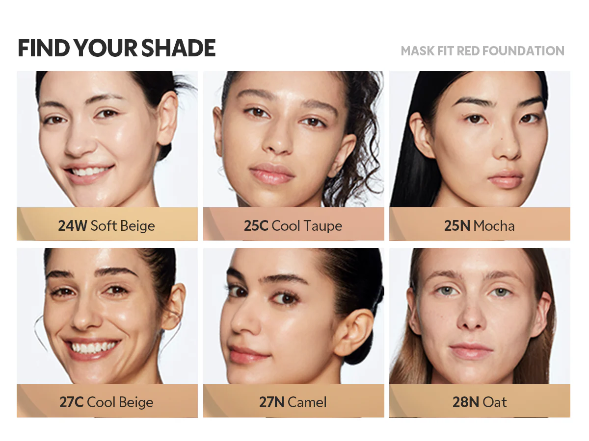 TIRTIR Mask Fit Red Foundation — natural dewy look