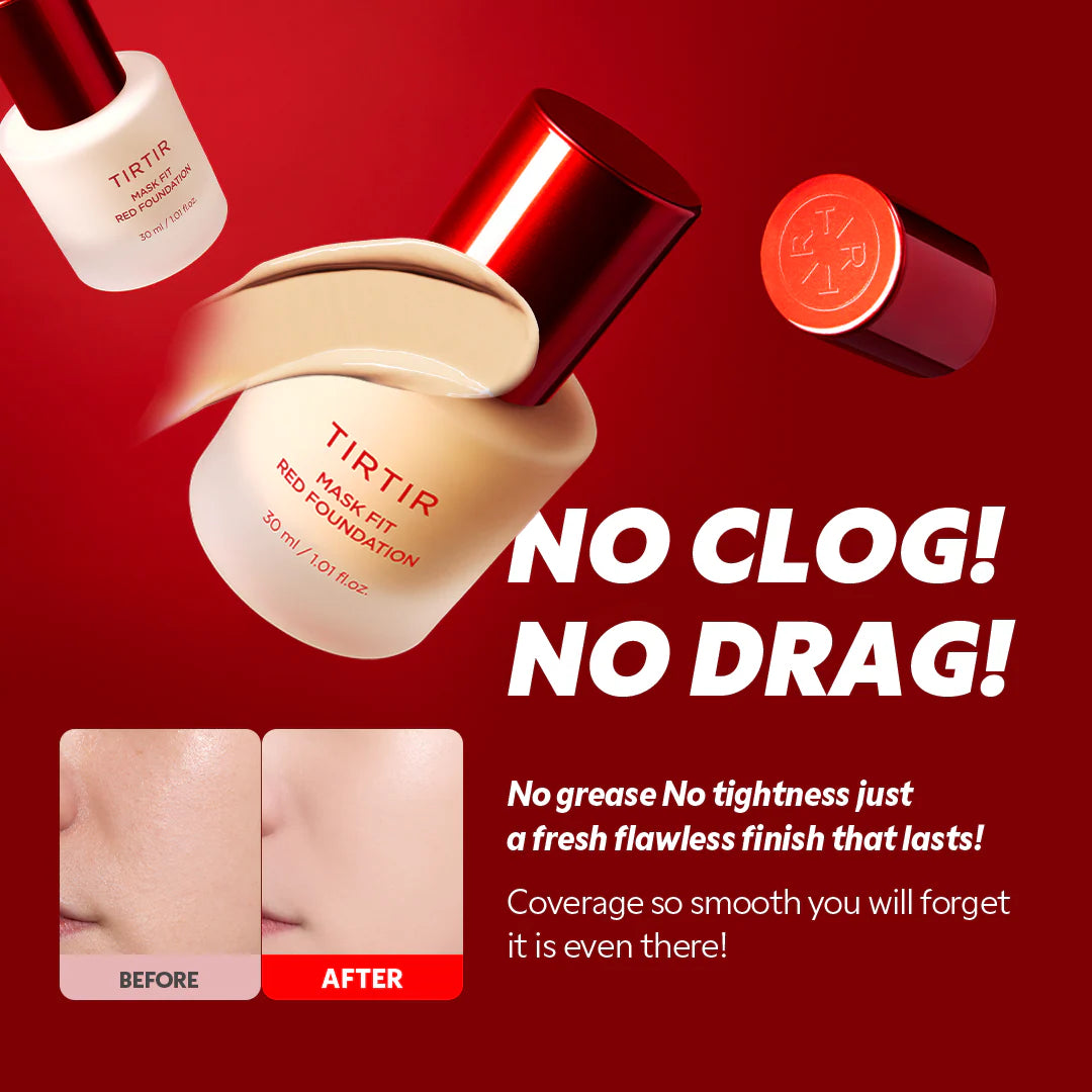 TIRTIR Mask Fit Red Foundation — lightweight texture