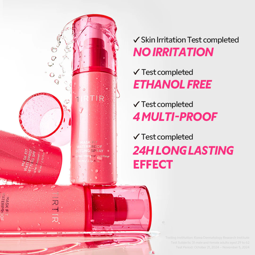 TIRTIR Mask Fit Waterproof Setting Spray — natural, non-sticky finish
