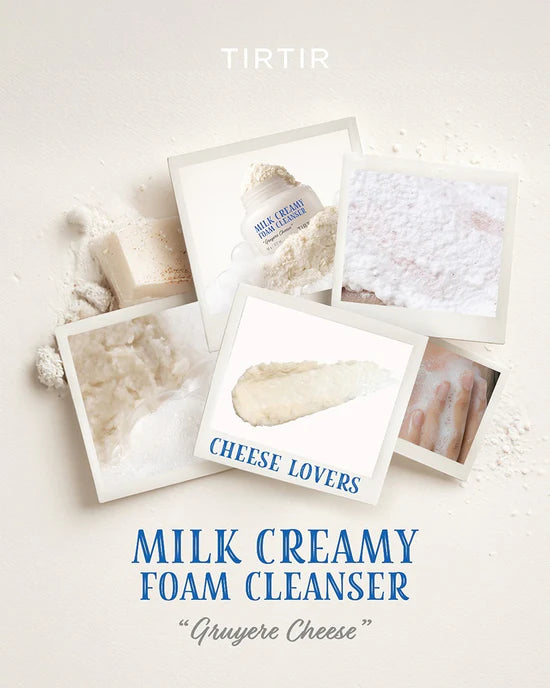TIRTIR Milk Creamy Foam Cleanser — leaves skin soft and moisturised