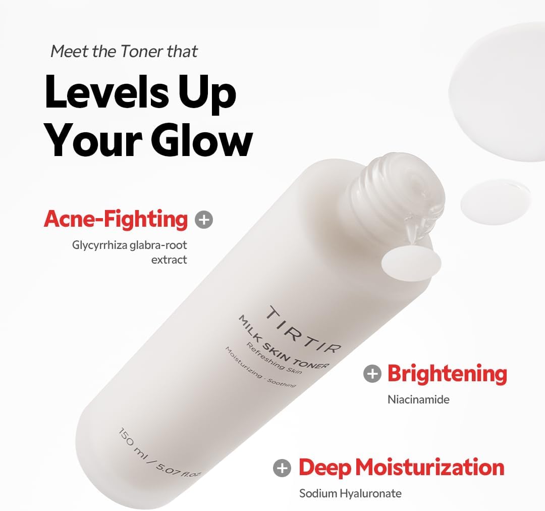 TIRTIR Milk Skin Toner — softens and smooths skin