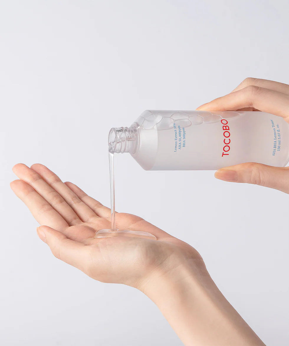 TOCOBO AHA BHA Lemon Toner — lemon extract formula
