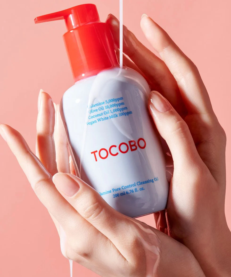 TOCOBO Calamine Pore Control Cleansing Oil — melts away makeup