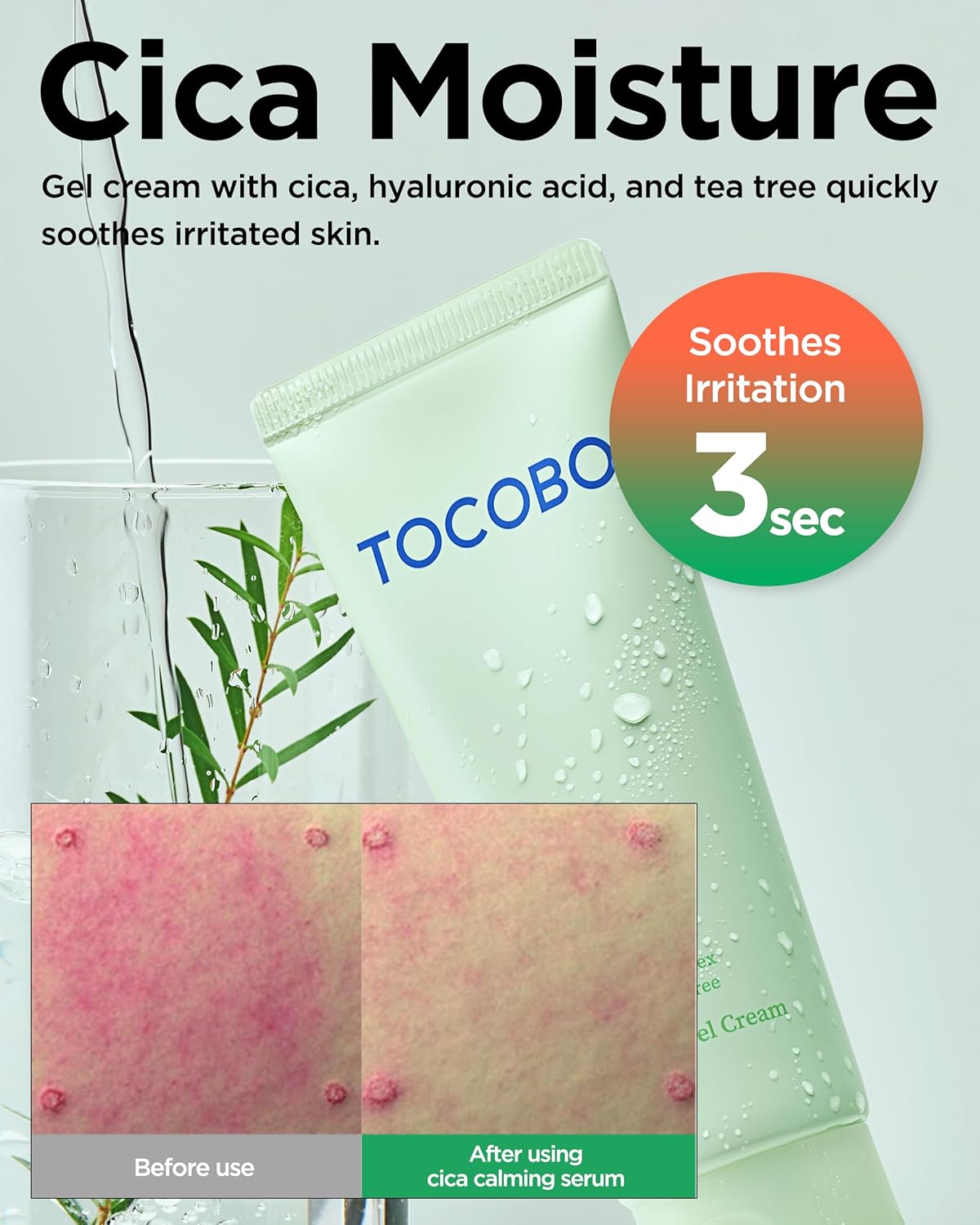 TOCOBO Cica Calming Gel Cream — cica soothing complex