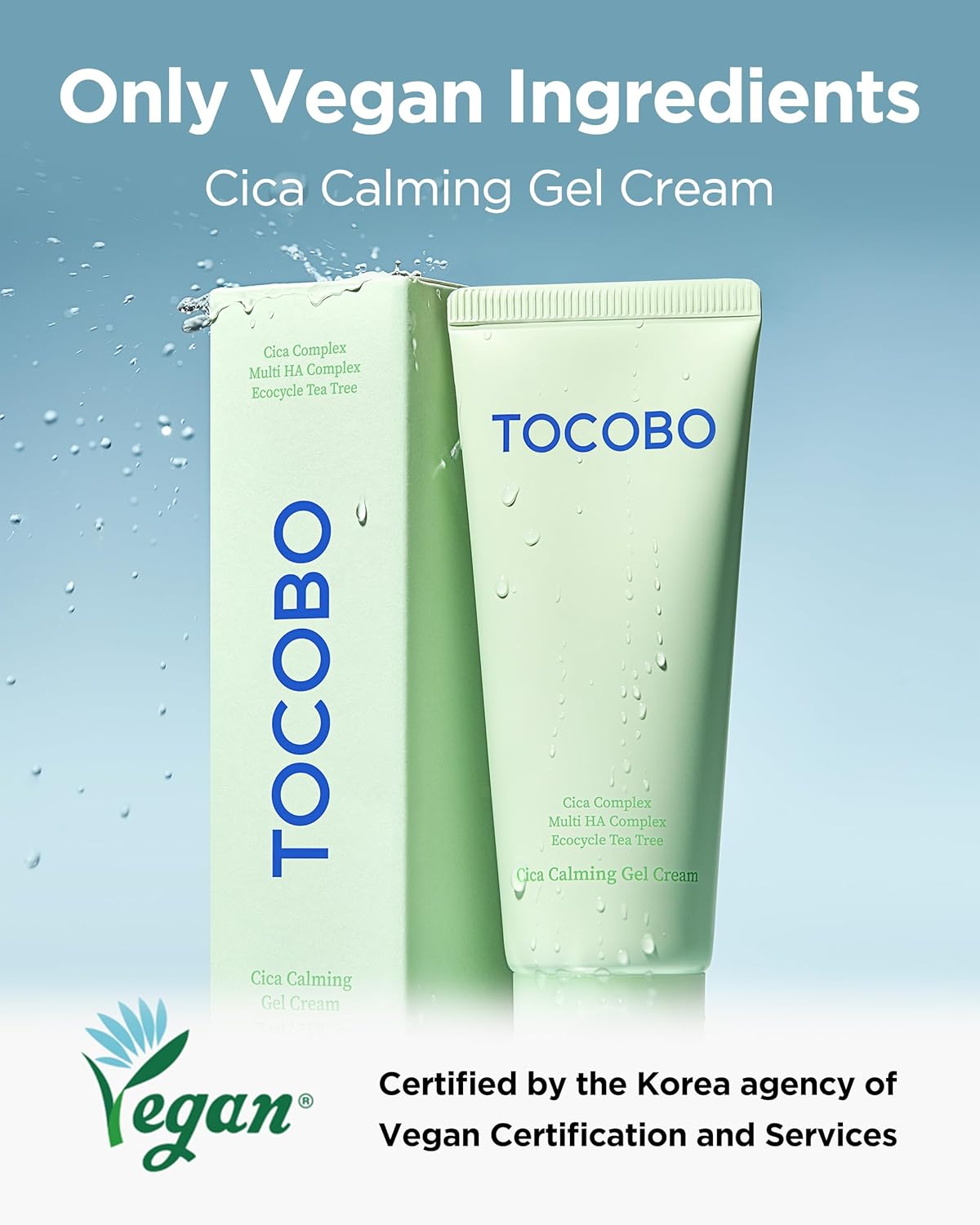 TOCOBO Cica Calming Gel Cream — lightweight hydration
