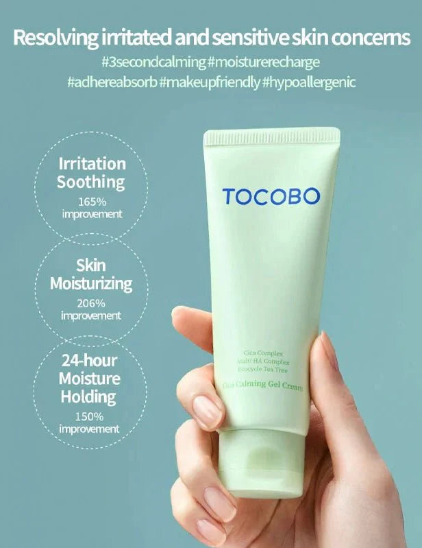 TOCOBO Cica Calming Gel Cream — centella complex