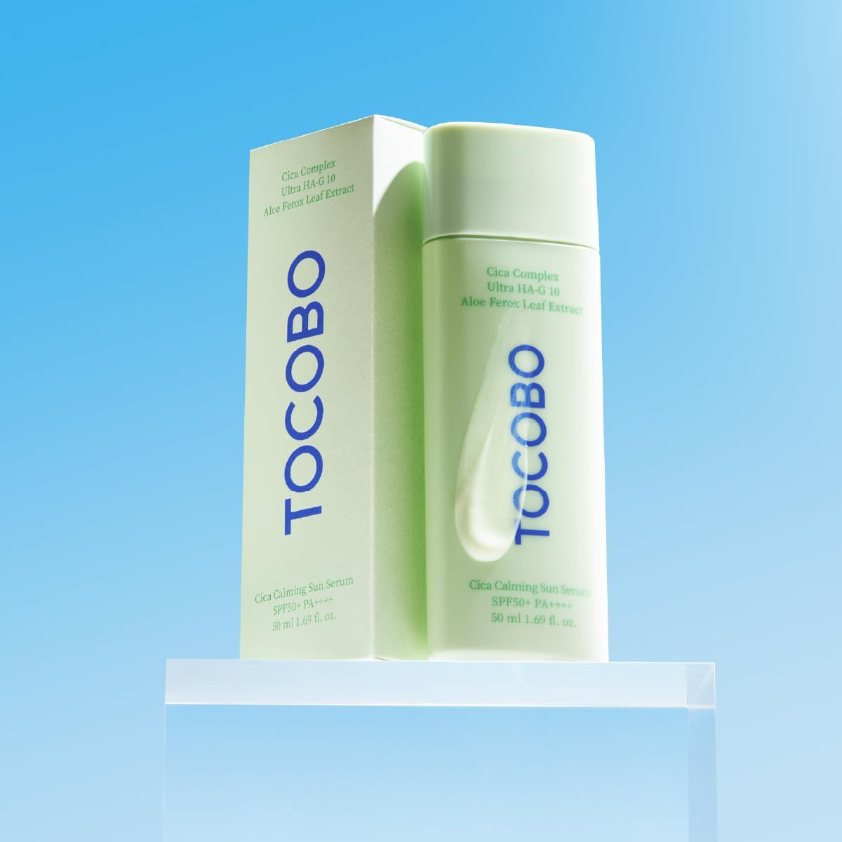 TOCOBO Cica Calming Sun Serum — lightweight protection