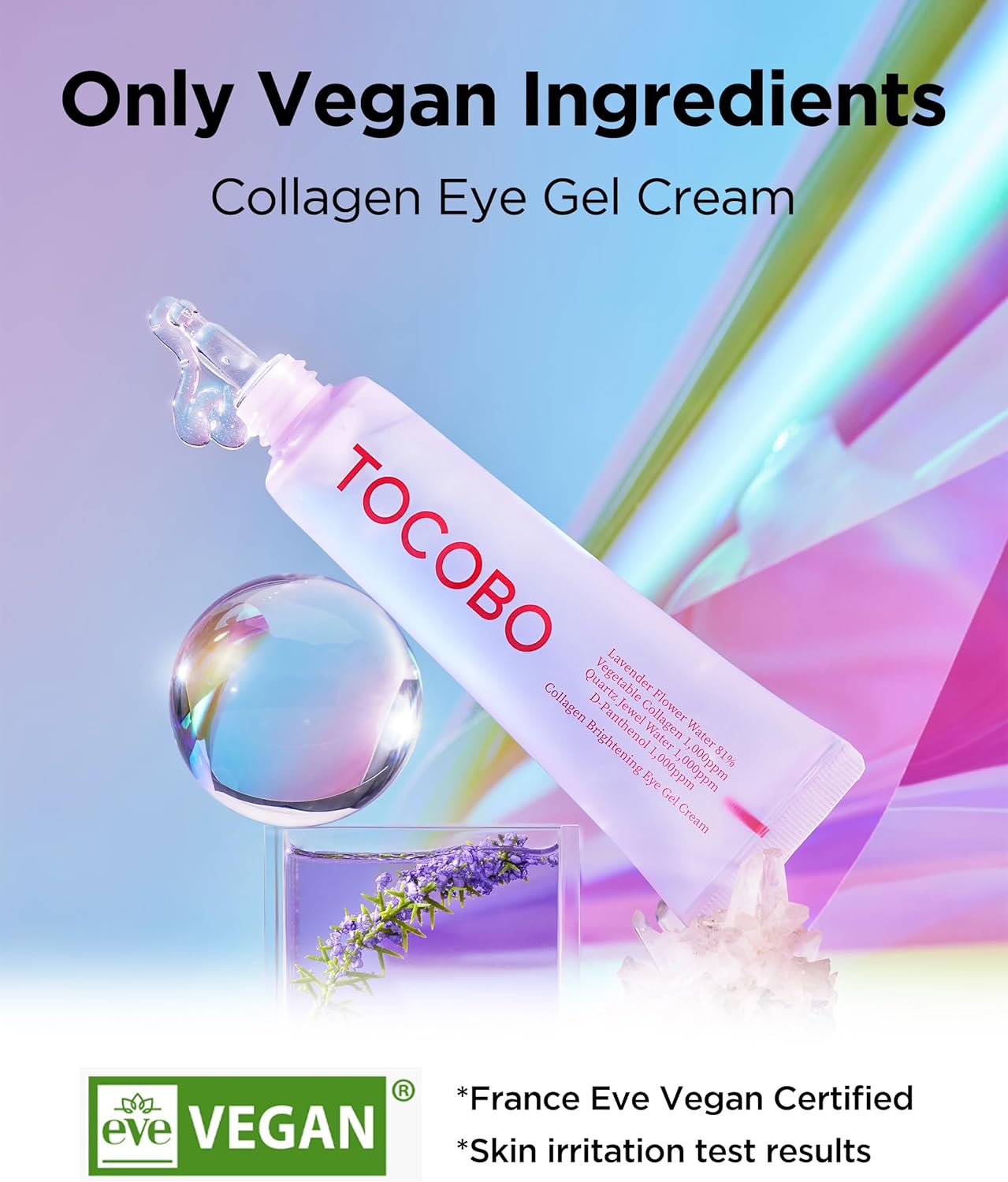 TOCOBO Collagen Brightening Eye Gel Cream — gel cream texture