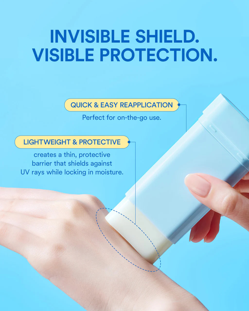 TOCOBO Cotton Soft Sun Stick — portable on-the-go stick