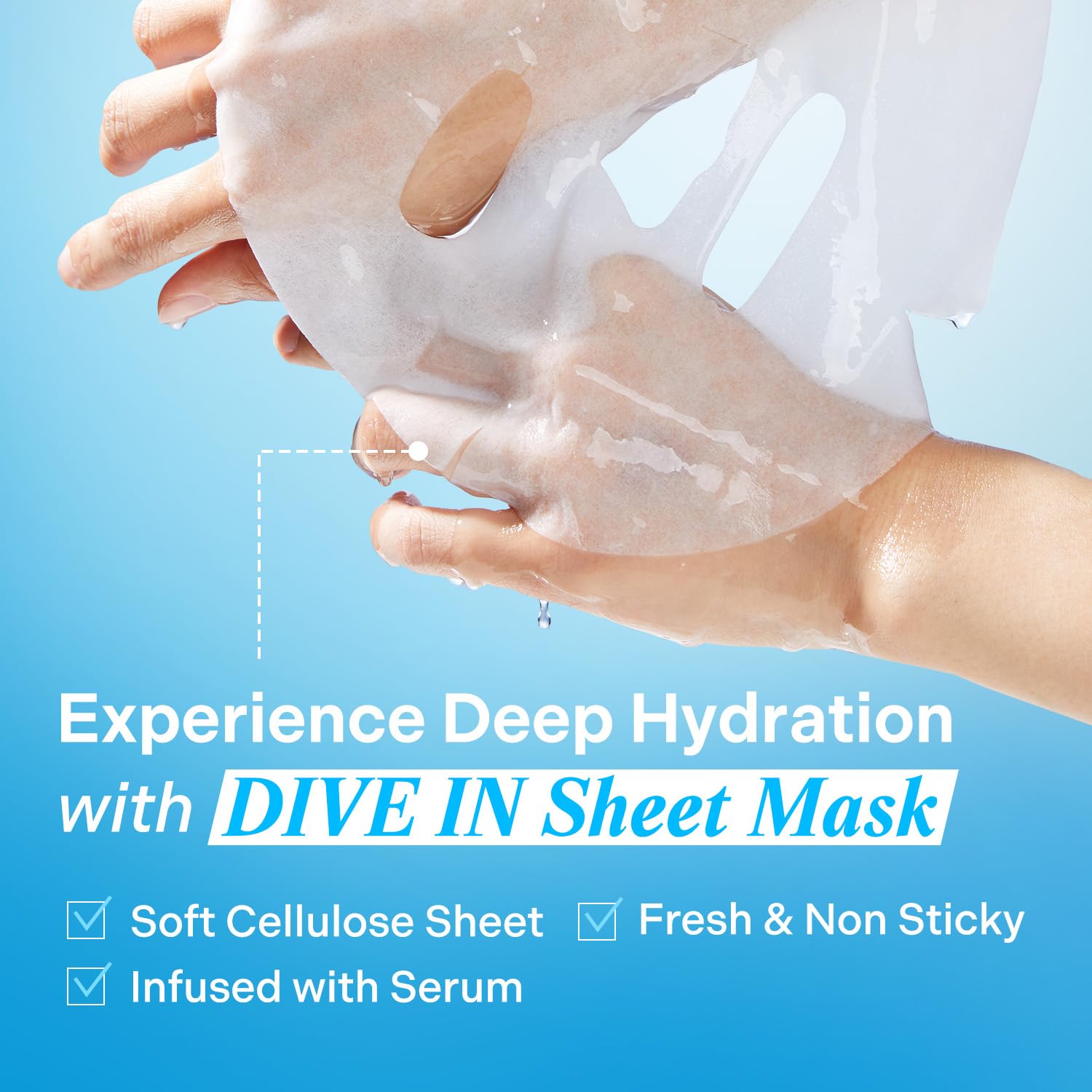 Torriden DIVE-IN Hyaluronic Acid Facial Mask — Korean hydrating sheet mask