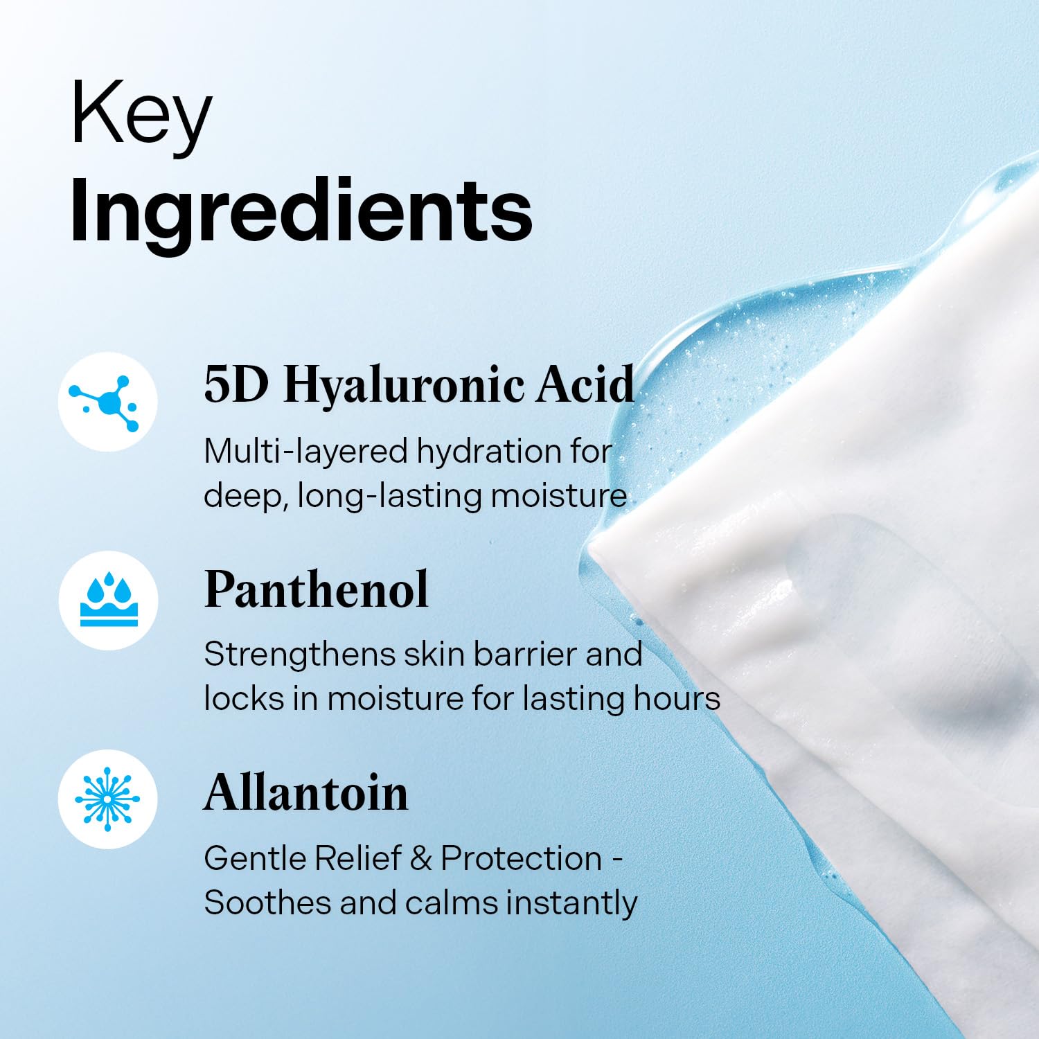 Torriden DIVE-IN Hyaluronic Acid Facial Mask — Korean hydrating sheet mask