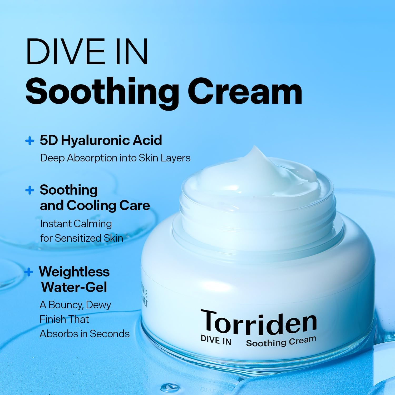 Torriden DIVE-IN Soothing Cream 100ml — Korean hydrating gel cream