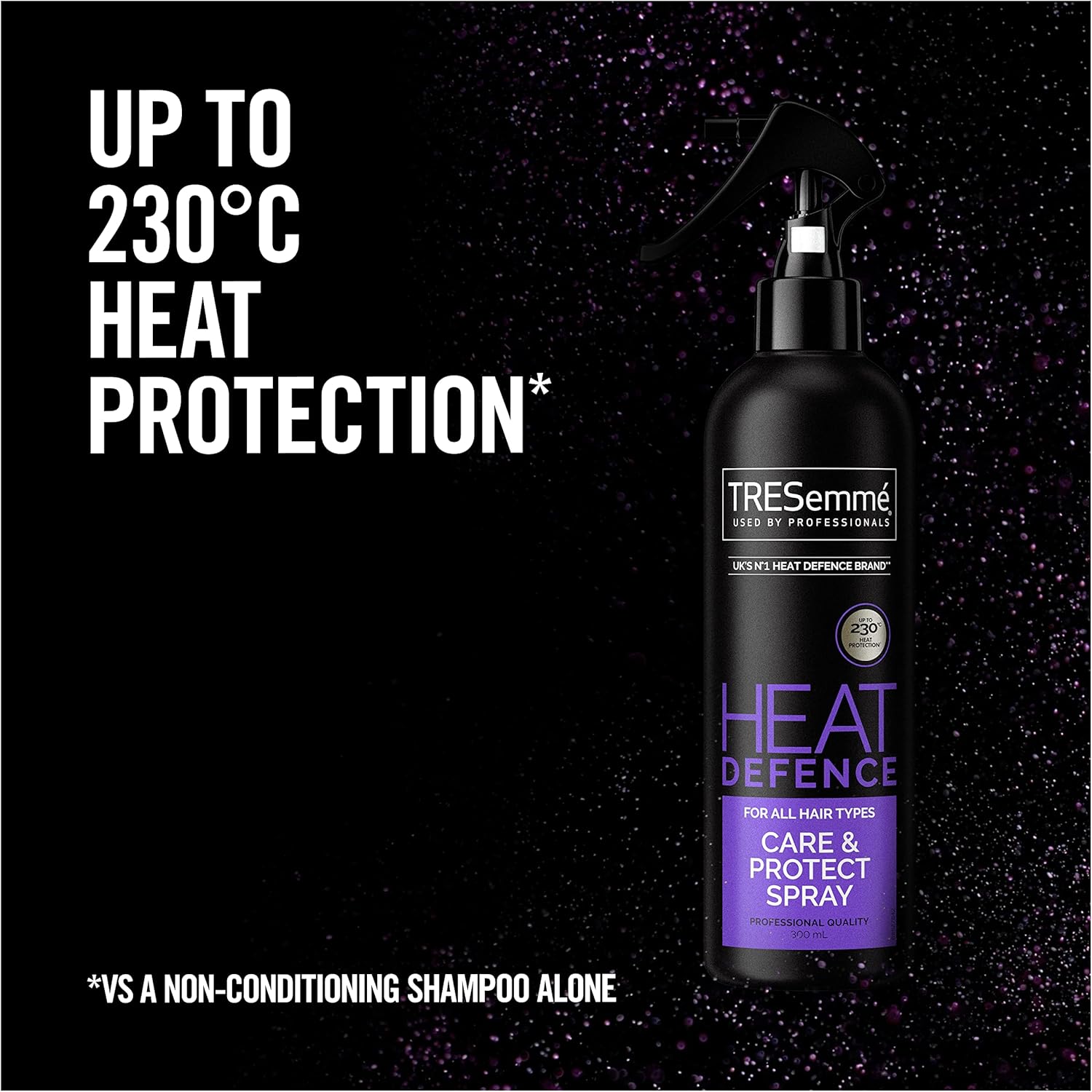 TRESemmé Heat Defence Care Protect Hair Spray locks in moisture to reduce frizz