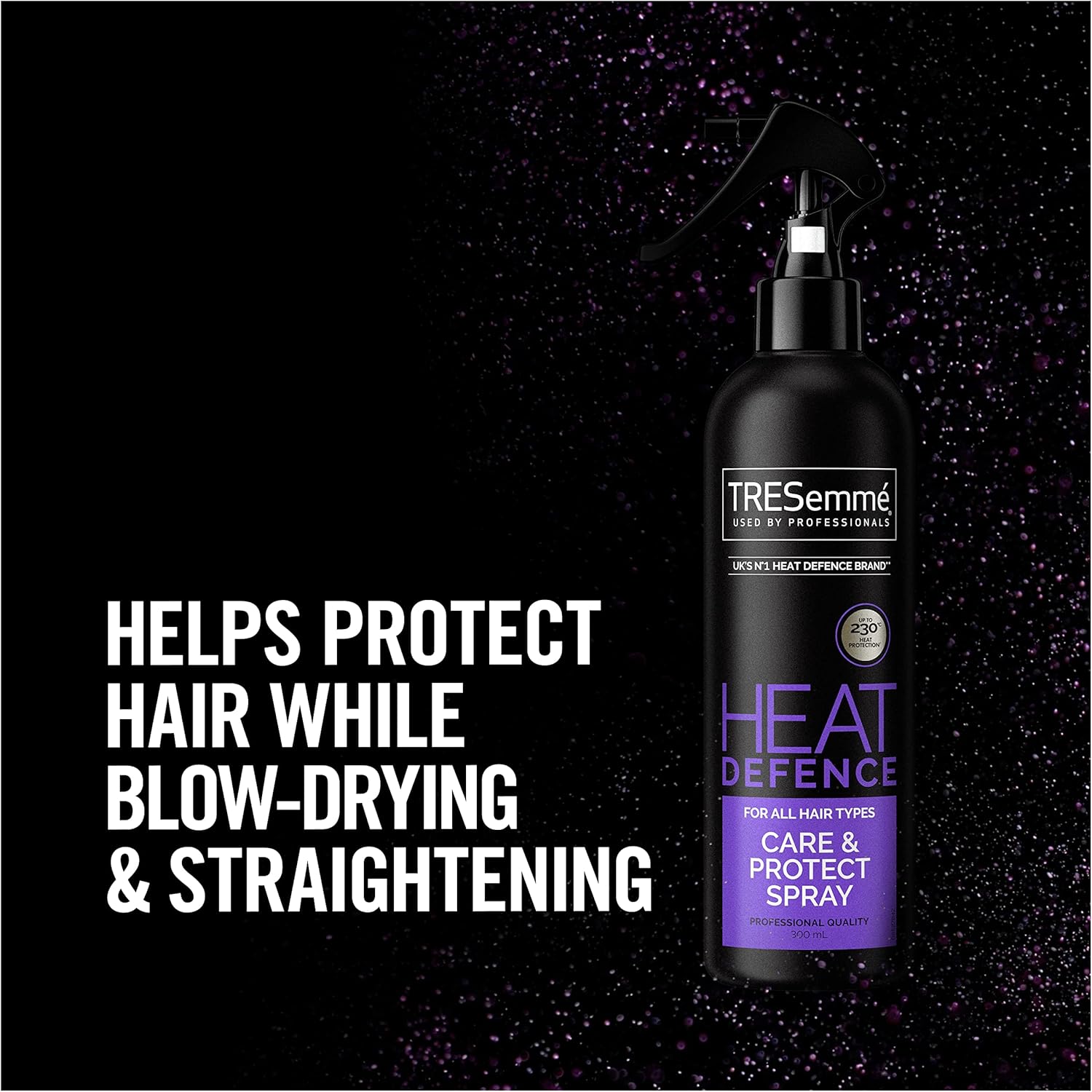 TRESemmé Heat Defence Care Protect Hair Spray for a smooth glossy salon-style finish