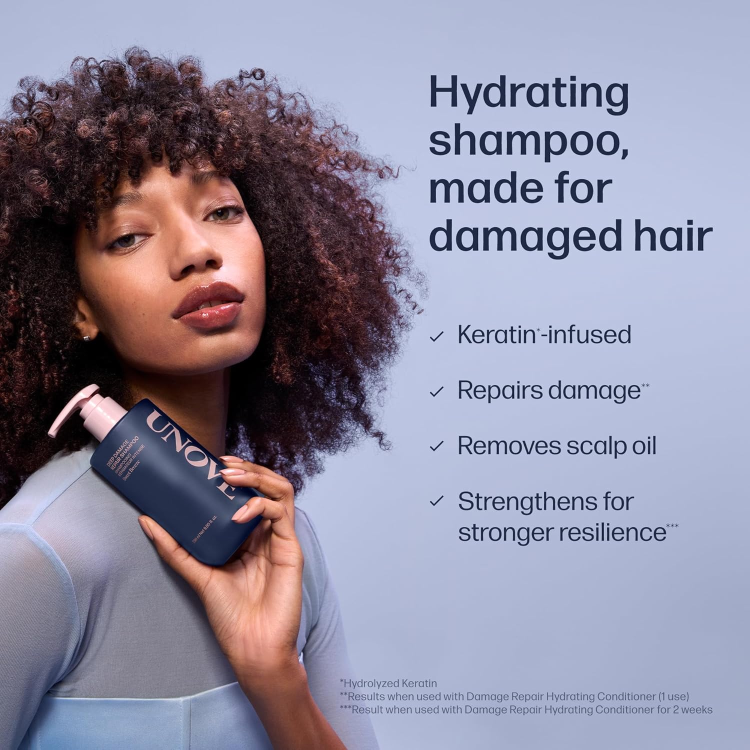 UNOVE Deep Damage Shampoo 500ml — Korean damaged-hair shampoo