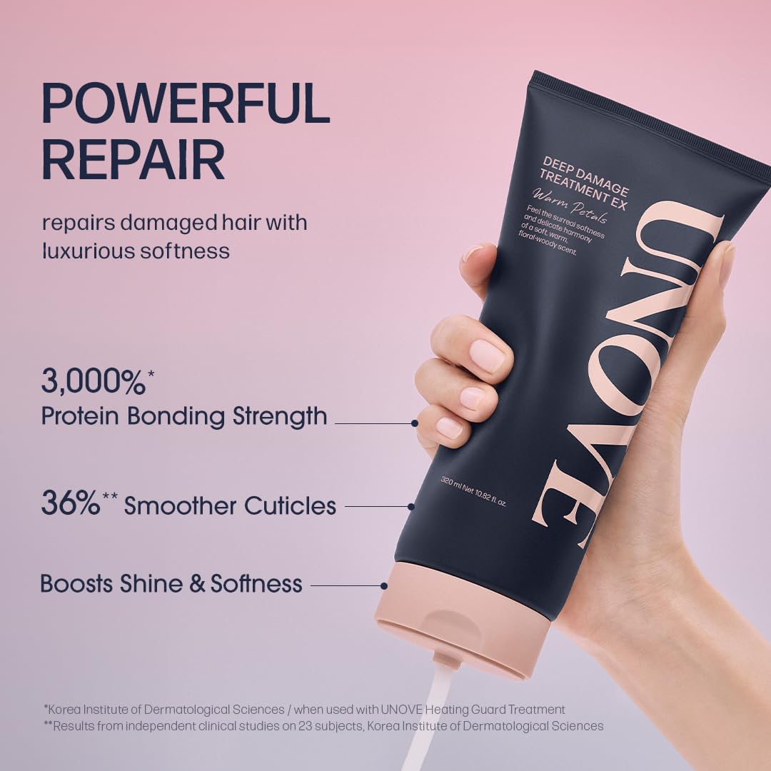 UNOVE Deep Damage Treatment EX 320ml — Korean hair treatment