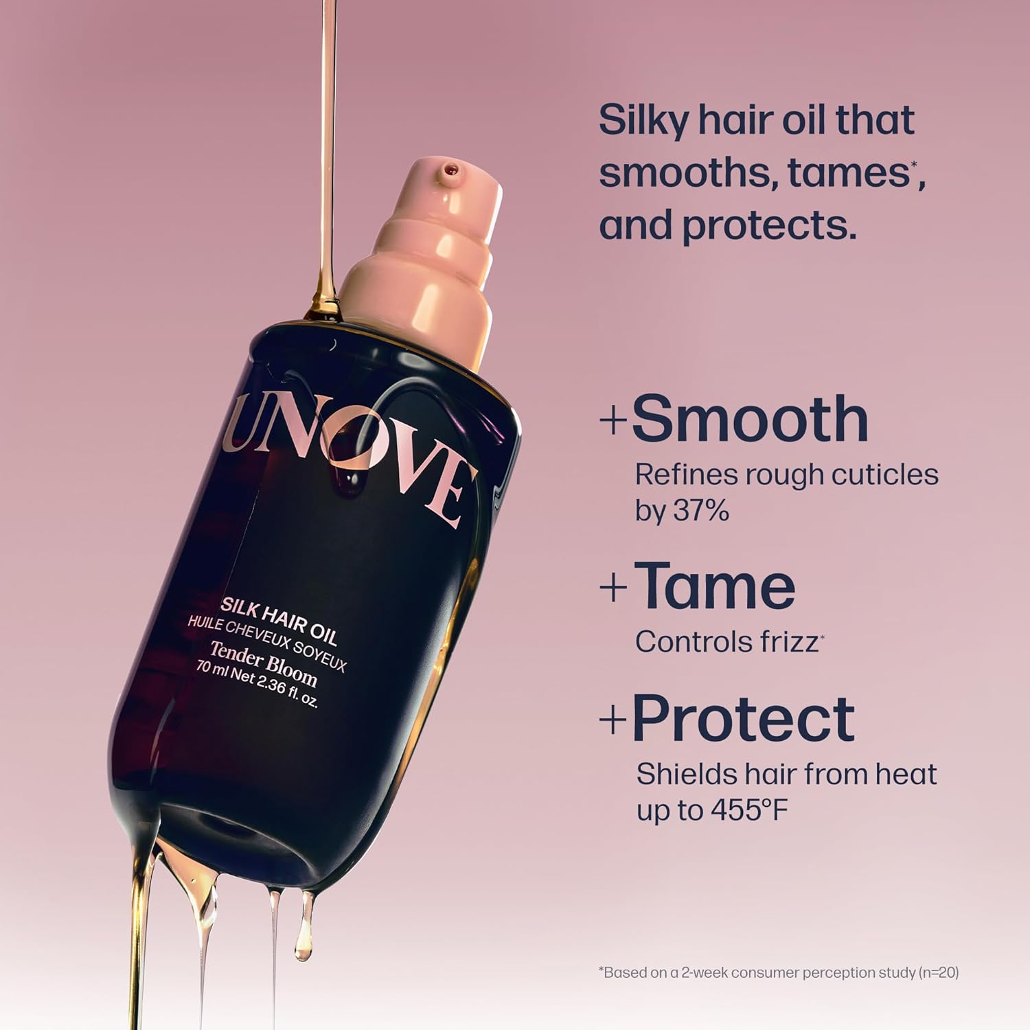 UNOVE Silk Oil Essence 70ml — Korean hair oil