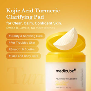 فوط الكركم وحمض الكوجيك من Medicube