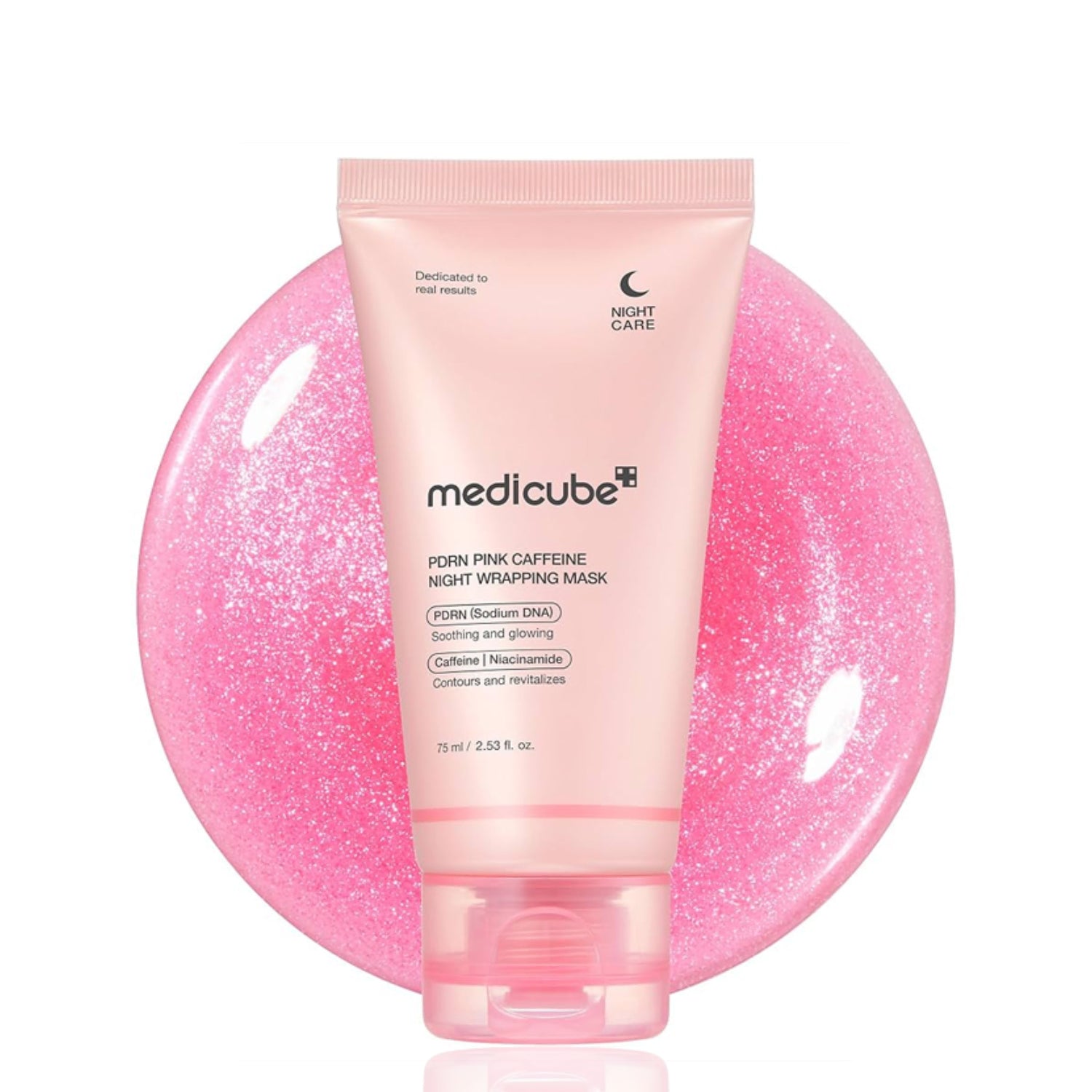 قناع النوم الليلي PDRN Pink Caffeine من MEDICUBE
