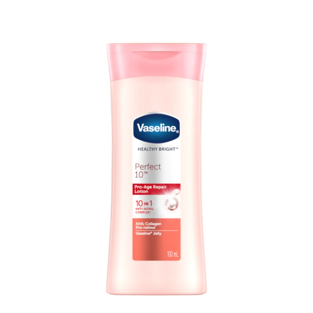 Vaseline Healthy Bright Perfect 10 Pro-Age Repair Body Lotion — pro-age repair brightening body lotion
