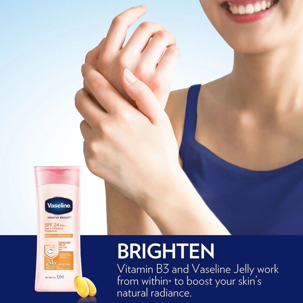Vaseline Healthy Bright SPF24 Sun+Pollution Protection Body Lotion — helps brighten for healthy, radiant skin